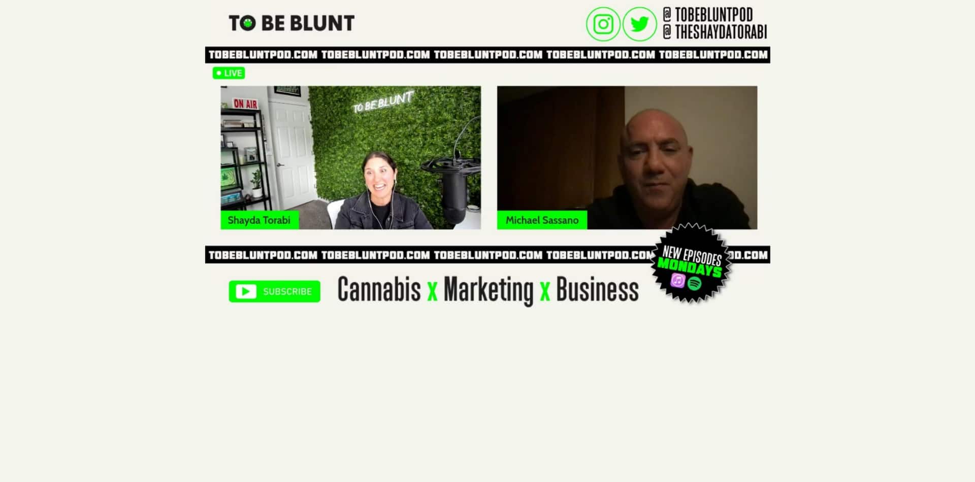 Michael Sassano de Somai Pharmaceuticals sur To Be Blunt - Episode 117 Le marché mondial du cannabis et pourquoi l'Allemagne est prête à mener la danse