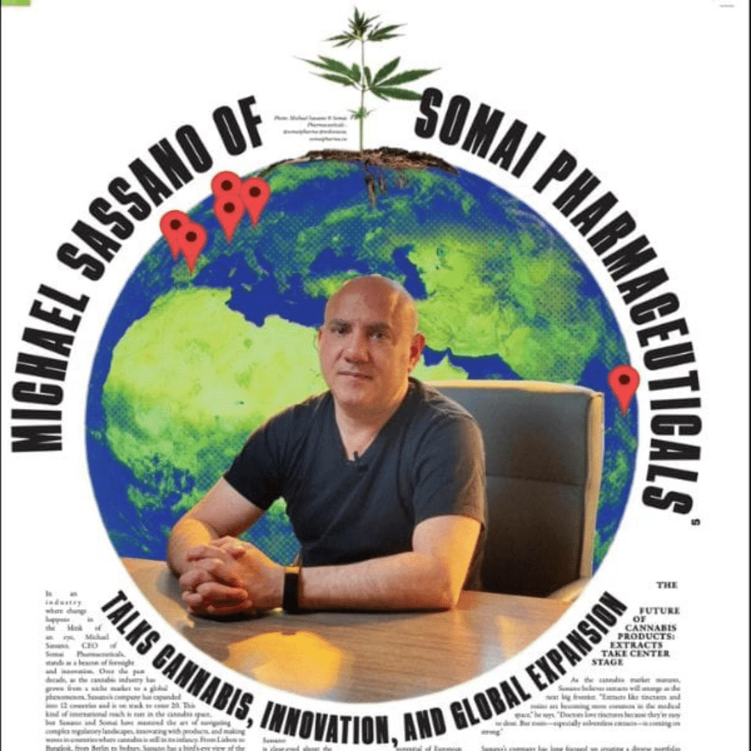 Michael Sassano parle des marchés mondiaux du cannabis, des défis réglementaires et de la vision de la Somai, de Sydney à Lisbonne.